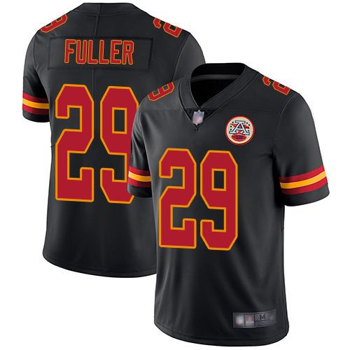 Men Kansas City Chiefs #29 Fuller Kendall Limited Black Rush Vapor Untouchable Football Nike NFL Jersey->kansas city chiefs->NFL Jersey